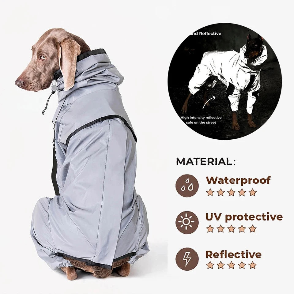 Waterproof Reflective Dog Raincoat