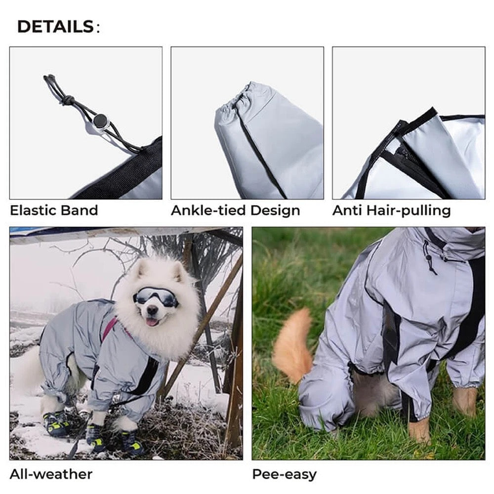 Waterproof Reflective Dog Raincoat